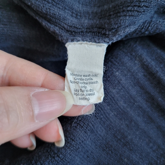 J. Crew Navy Ribbed Sweater - Picture 5 of 5